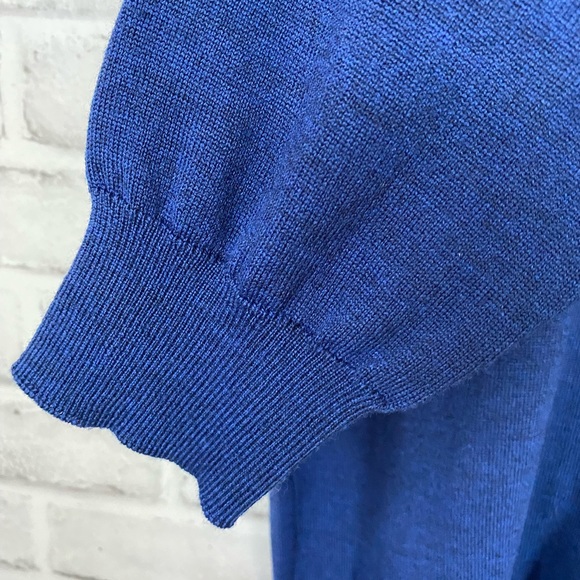 Saks Fifth Avenue Blue Merino Wool Sweater - Picture 3 of 8